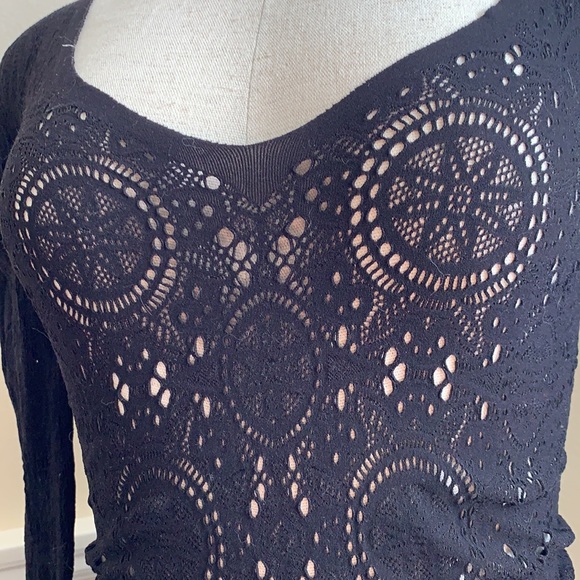 Free People black Lacey top. Size XS/S - Picture 2 of 5